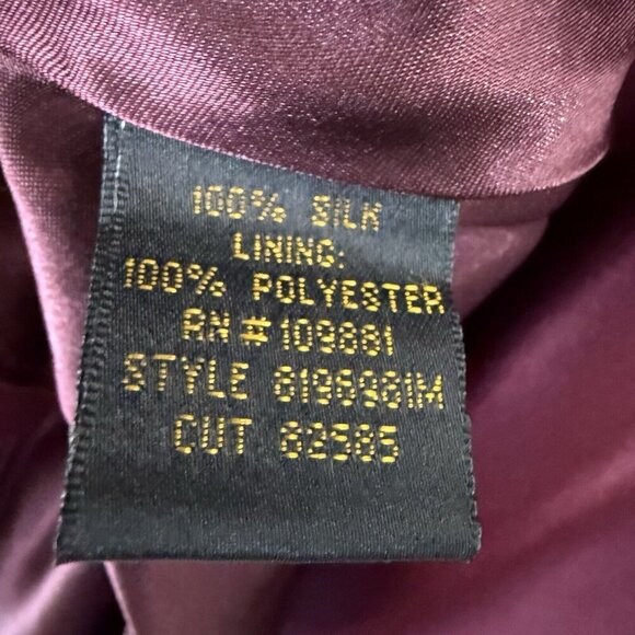 Vintage Donna Rocco 100% Silk Evening Holiday Party Dress Midi Sz 8 90s Y2K - Picture 8 of 8